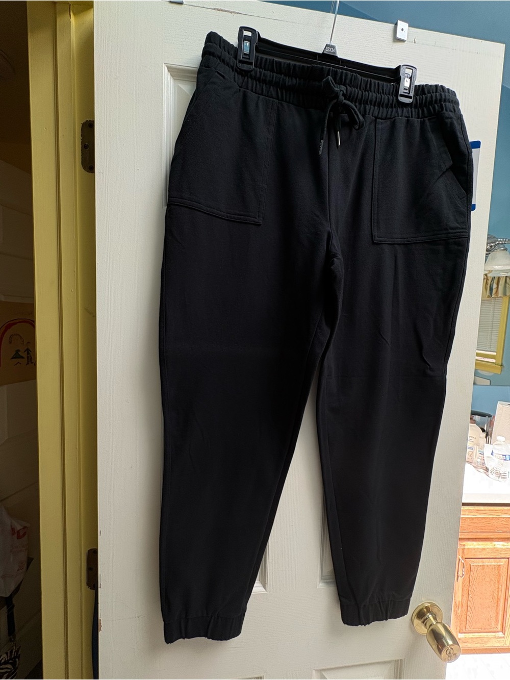 32 DEGREES Cool Women's Twill “Black”  Jogger Pants. Sz L.  “NWT”